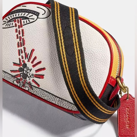 Coach X Disney Keith Haring Mickey Mouse UFO Camera Crossbody Bag NWT - Picture 5 of 16